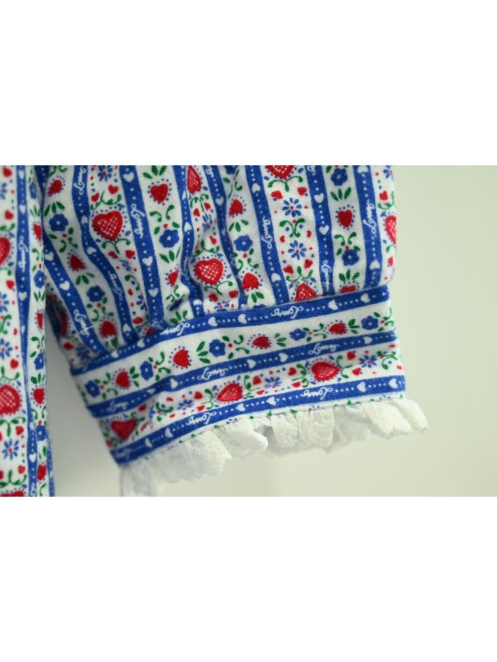 NWT Lanz of Salzburg Classic Tyrolean Stripe Flannel Nightgown Sz M CL5616839 - Picture 7 of 10